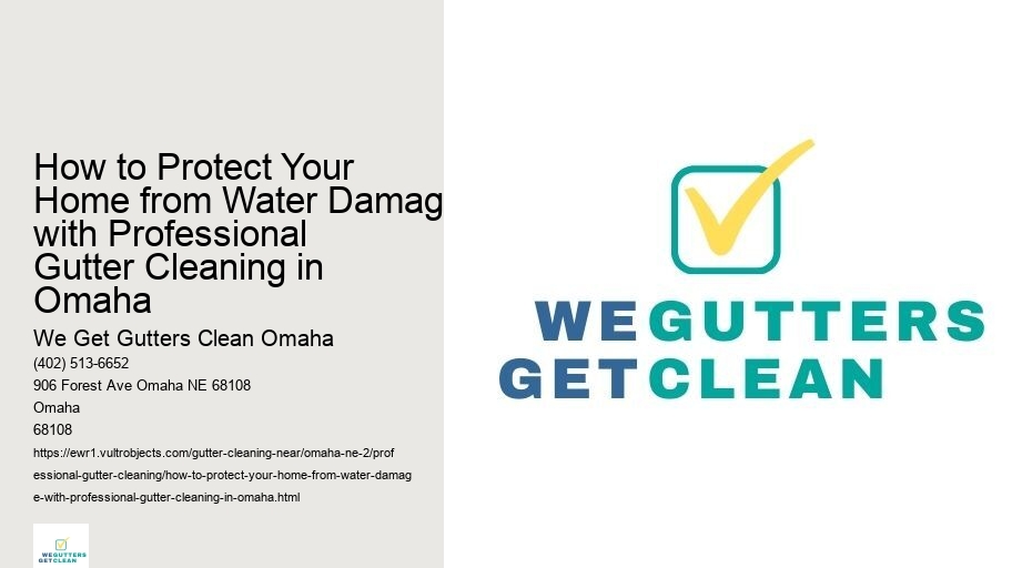 How to Protect Your Home from Water Damage with Professional Gutter Cleaning in Omaha